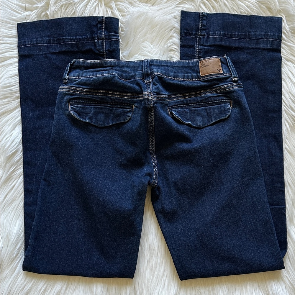 American Eagle Outfitters Dark Indigo Women's Boot Cut Jeans - Picture 3 of 6